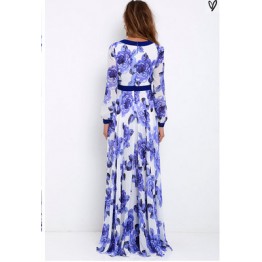 862 hot sale fashion print dress