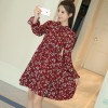 8835 spring chiffon small floral dress