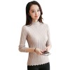 8055 women's long-sleeved elastic slim short sweater