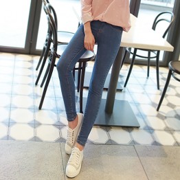 1880 Korean nine points pants high waist slim feet pencil pants