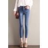 811 women empire waist hole denim jeans