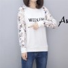 Sweater Women Korean Style Student Long Sleeve Loose T-Shirt Letter Print Tops