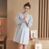 6652 pregnant women elastic waist dress