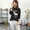 8479 autumn and winter cartoon big size plum deer printing students thickening sweatshirt