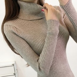 580 high collar bottoming long sleeves sweater 
