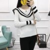 1061 autumn and winter lotus leaf knitted sweater