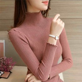 8839 slim high neck sweater