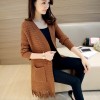 6055 Korean fashion long sleeves tassel sweater 