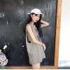 2107 Korean fashion sleeveless printing vest