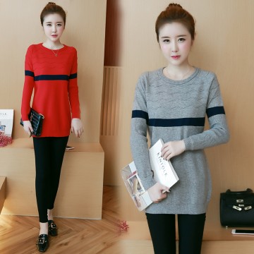 8047 large size women's ultra-elastic cotton sweater