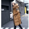 9525  fox fur slim thickening knee Korean fashion down jacket 