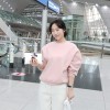 8136 autumn Korea fashion ladies wool lining students long sleeves sweatshirt