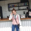 513 Fall Tassel Hollow Sling Short Sleeve Knit Sweater Sweater