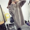 619 high-necked long loose thick sweater