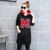 5511 thick plus fleece long sweater