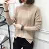 8096 # winter new loose semi-high collar sweater women autumn and winter long-sleeved sweater