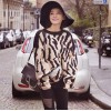 8747 Leopard round neck knitted sweater