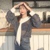 562 Korean fall girl feel the navy collor sunscreen shirt