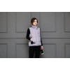 1620 stand collar down short vest jacket