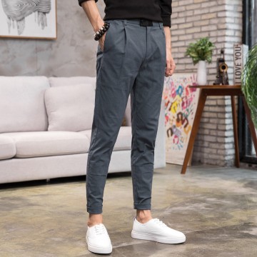 Imitation flax men's casual pants four seasons thin men's Slim pants pants pants male casual pants men's long pants