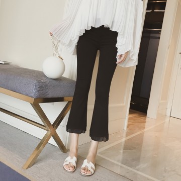 9137 slim high waist leisure pants