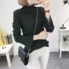 8083 semi-high collar speaker sleeves long sleeve sweater