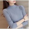 907 Korean women's lotus leaf slim long sleeve bottom sweater