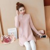 912 large size loose long pregnant knitted sweater