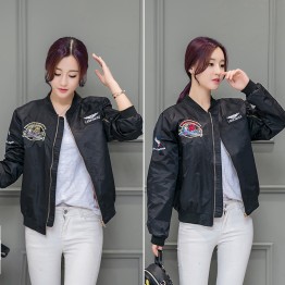 9627 Yokosuka embroidery couple baseball air force pilot jacket