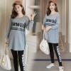 8806 maternity autumn prints letter t-shirt with leggings