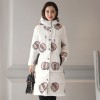 8923 Slim long cotton down coat