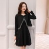 2616 ladies little coat with sleeveless dress