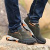 22898 thick bottom flat all leather men's mountaineering shoes