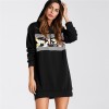 3227 Euramerica fashion printing fleece thick hooded warm sweatshirt dress