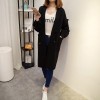 6009 agaric edge drawstring waist long cardigan jacket