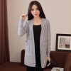 8202 large size women's loose sweater cardigan