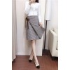 6621-1 bowtie knitted tops with lattice skirt