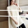113 fashion solid color long sweater