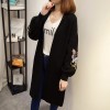 6008 embroidery loose knitting cardigan