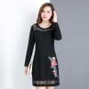 6071 OL temperament slim long sleeve dress