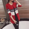 8771 pocket national style long sleeve sweater cardigan