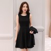 2616 ladies little coat with sleeveless dress