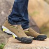 22898 thick bottom flat all leather men's mountaineering shoes