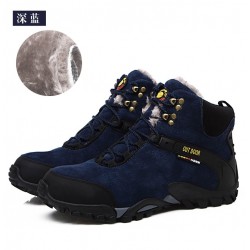 124095 Matte Thicker Cotton Wear Resistant Leather Mountaineer Shoes