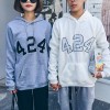 523 Korea ulzzang number 424 embroidery couple sweatshirt