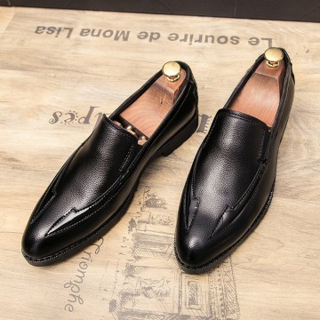 3965 pointed feet low-heeled business men's shoes