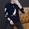 M3038 autumn and winter slim round neck long sleeve shirt