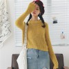 826 small high collar soft and comfortable thick knitted sweater