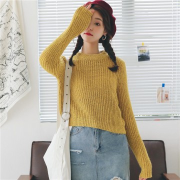 826 small high collar soft and comfortable thick knitted sweater