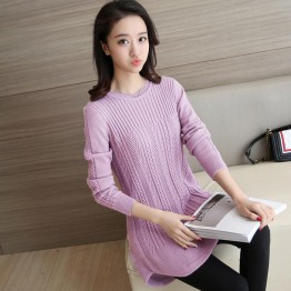 6015 fashionable breastfeeding collar knitted sweater